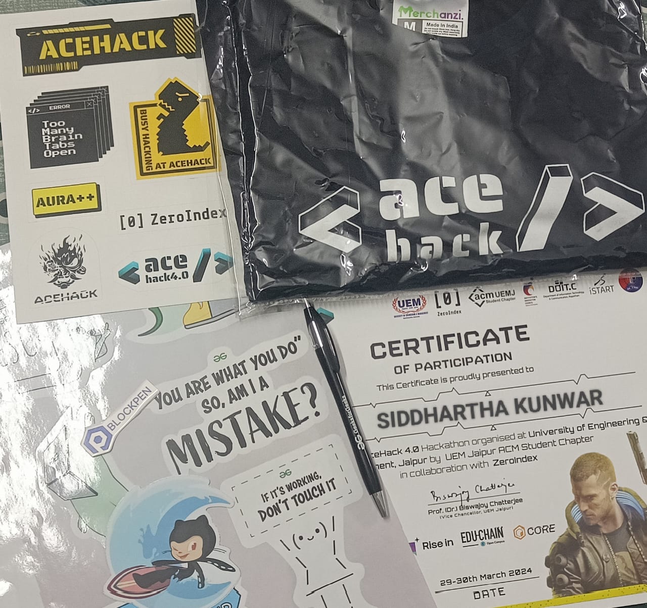 AceHack Certificates and awards